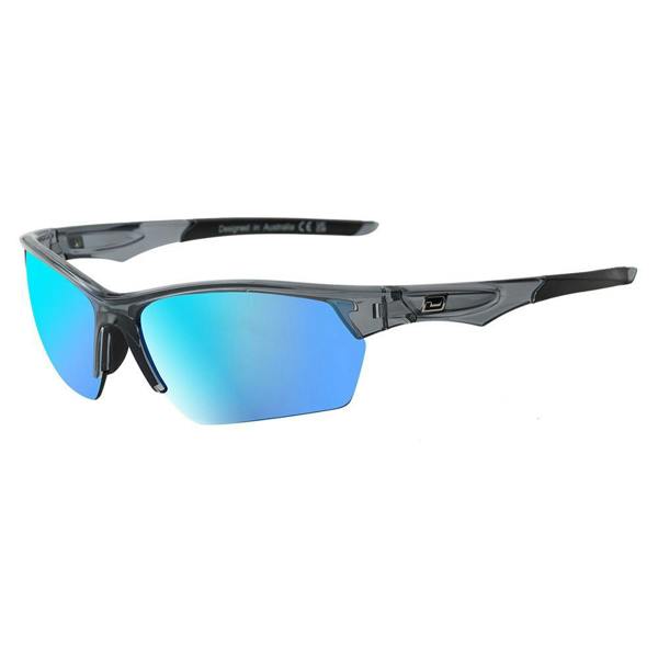 Dirty Dog TRACK - Crystal Black with Ice Blue Mirror Photochromic Lens