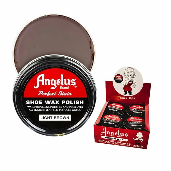 Angelus Perfect Stain Wax Polish - Extra Large Leather Shoe Care 3oz