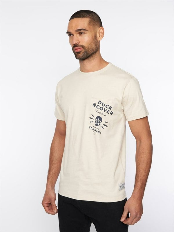 Duck and Cover Berger T-Shirt - Off White