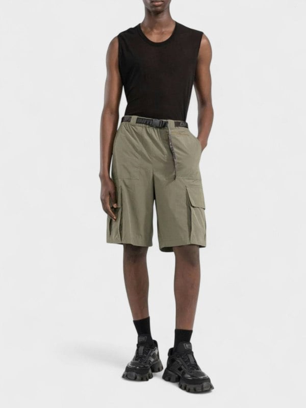 Off - White Industrial Belt Cargo Shorts Green - Supplied FashionOff - White