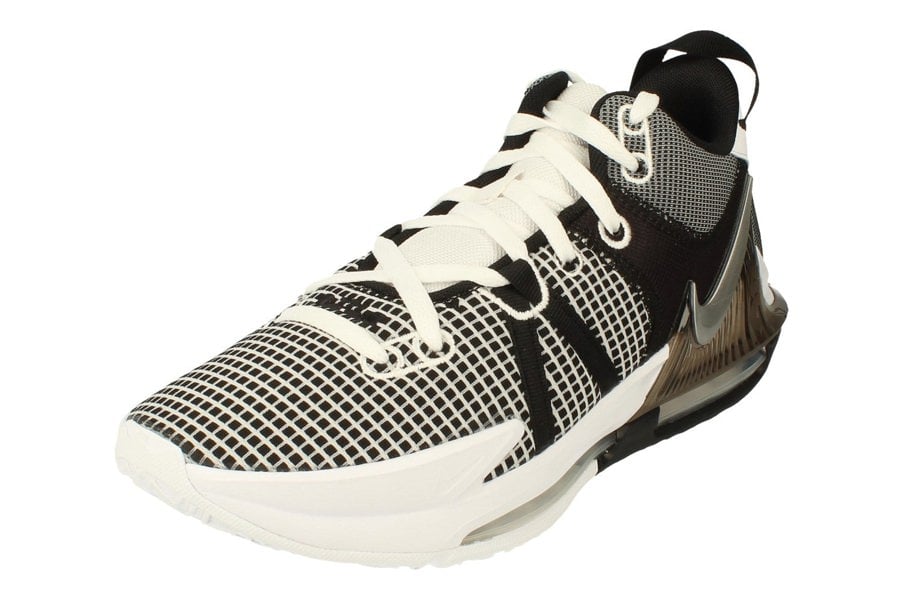 Nike Lebron Witness Vii Mens Basketball Trainers Dm1123  100 - White Metallic Silver Black 100 - Photo 0