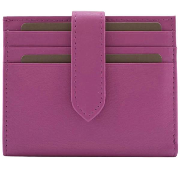 Mala Leather Origin Plain Leather Tabbed Card & Note Holder