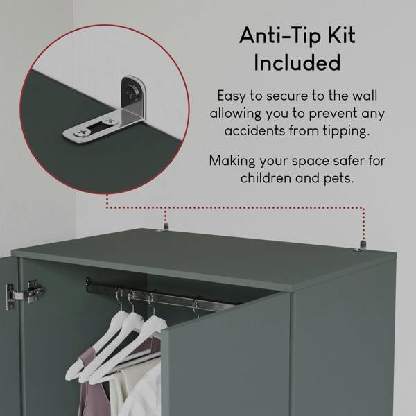 Vida Designs Riano 2 Door 2 Drawer Wardrobe