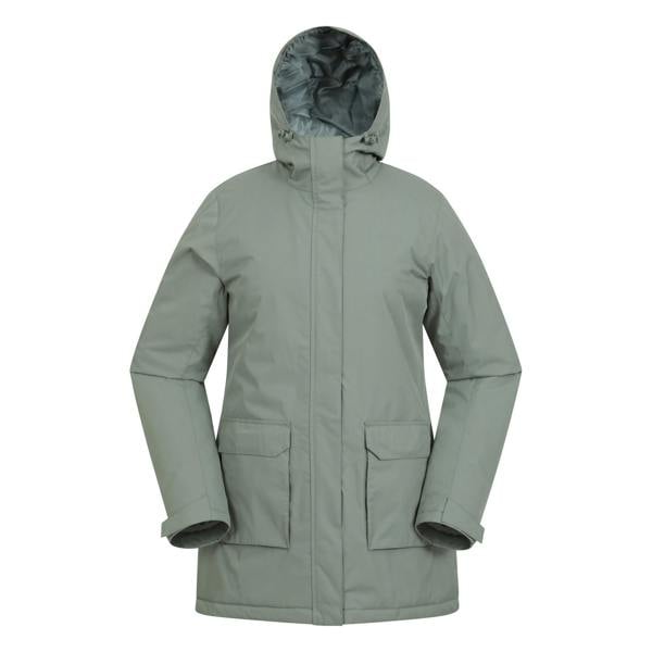 Mountain Warehouse Womens/Ladies Ranger Water Resistant Padded Parka - Khaki Green - 