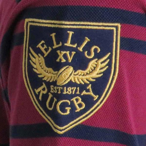 Classic England Rugby Shirt Polo Triple Blue Ellis Rugby Crest