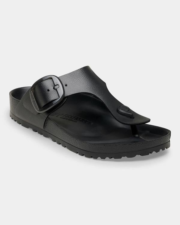 Birkenstock Gizeh Big Buckle EVA Womens Sandals - Black | CHO | Designer Womens Sandals