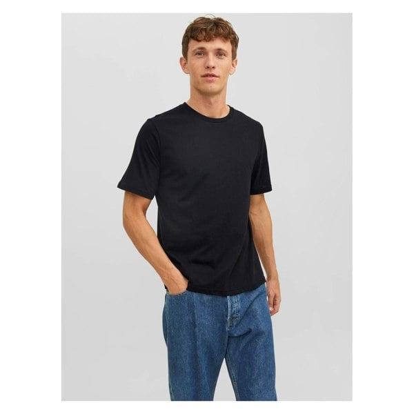 Jack & Jones Under Tee 3 Pack Cotton Men's T-Shirt - Black