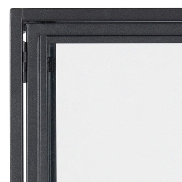 Wyld Haus Taipei Black Metal 2 Glass Door Display Bookcase Cabinet