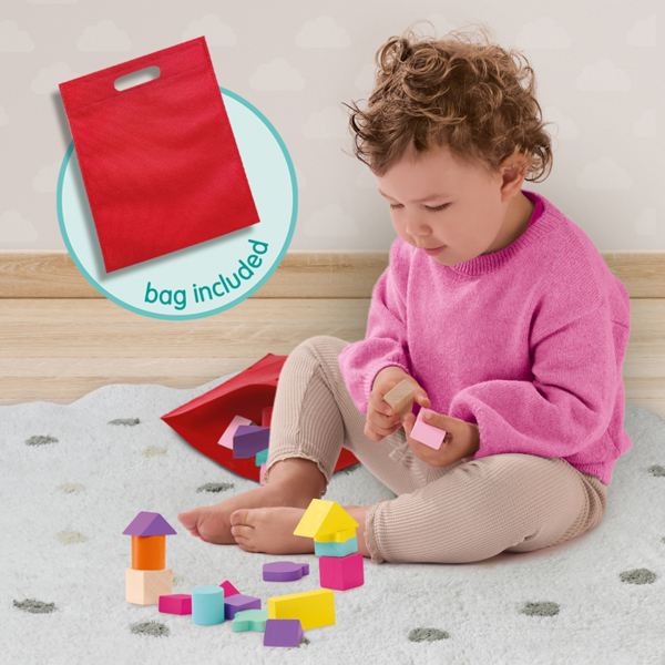 SES Creative Wooden building blocks unicorn 52pcs