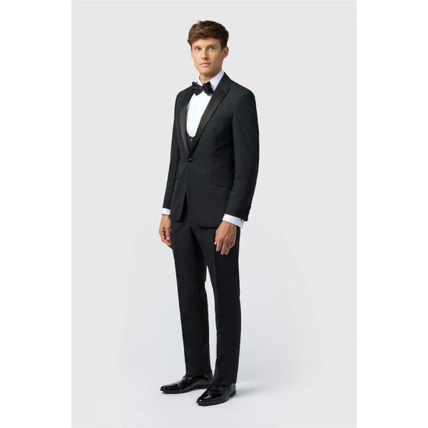 Alexandre Silver Alexandre Slim Fit Ellerton Black Jacket