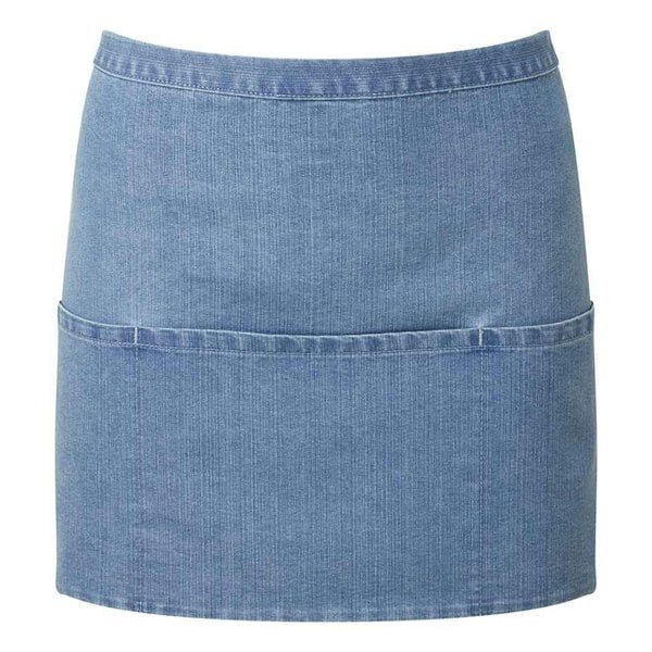 Premier Ladies/Womens Colours 3 Pocket Apron / Workwear - Blue Denim