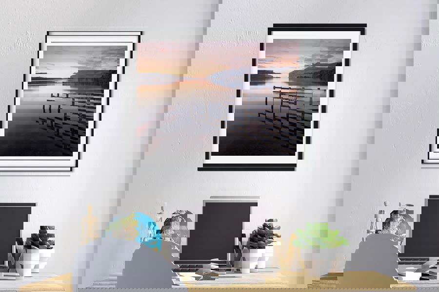 Lakeland Dusk framed wall art print