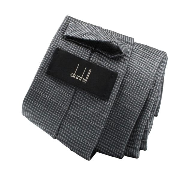 Dunhill woven silk tie in a micro rollages pattern
