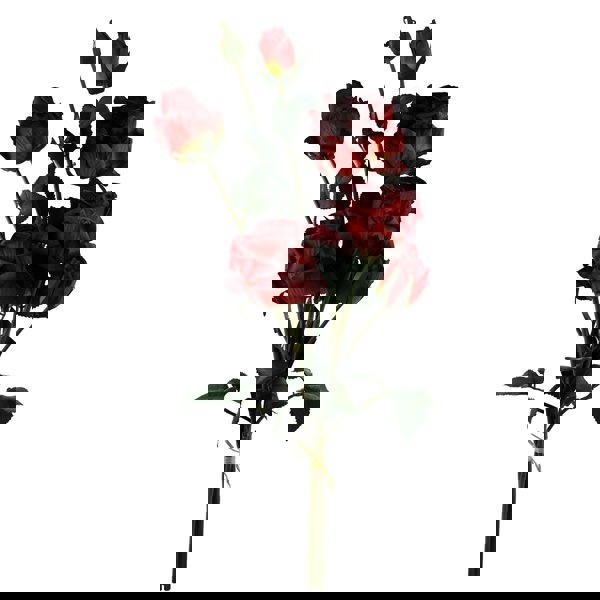 Leaf 6 x 60cm Red Rose Artificial Flower Sprays - 24 Flowers 18 Buds