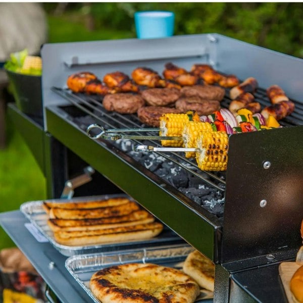 BarBeQuick Trolley Grill & Bake Barbecue with Oven - Large Cooking Area & Removable Grill