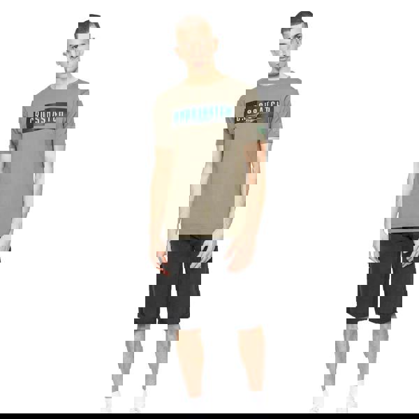 Crosshatch Mens Changra T-Shirt - Dark Sage - 