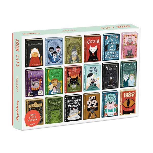 Happily Puzzles Cat Lovers Bundle - 3 x 1,000 Piece Jigsaw Puzzles
