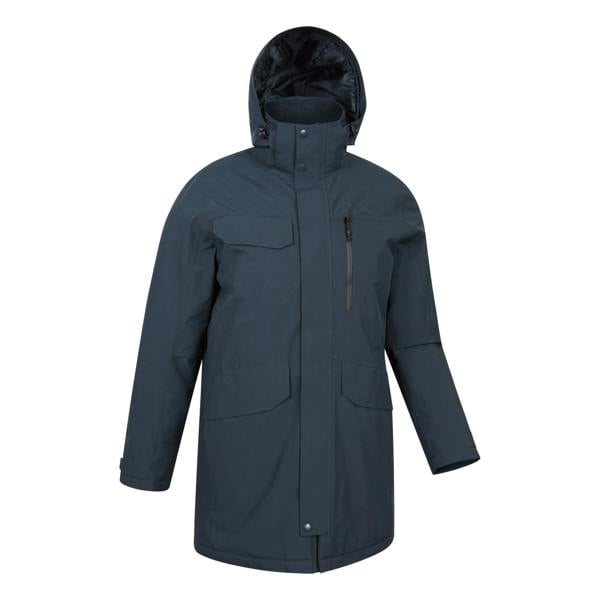 Mountain Warehouse Mens Reid Waterproof Padded Jacket - Navy - 