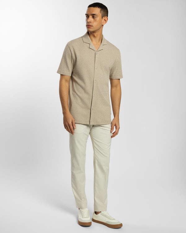 Steel & Jelly Dotted Jacquard Short Sleeve Shirt