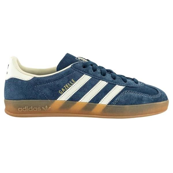 Adidas Gazelle Indoor Night Indigo Off White Gold Metallic Trainers UK 3
