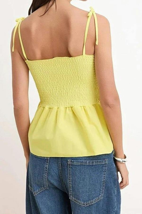 WOVCOR Cotton Fitted Stretch Knit Blouse with Poplin Details
