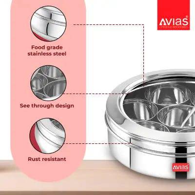 Avias SS Utensils - Avias Spice Box Elegant GL (Medium)