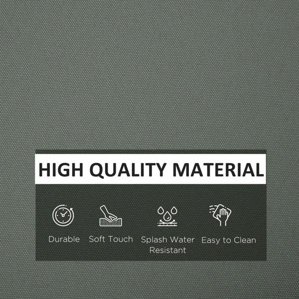 Deep grey cushion cover fabric texture close-up with smooth, tightly woven finish