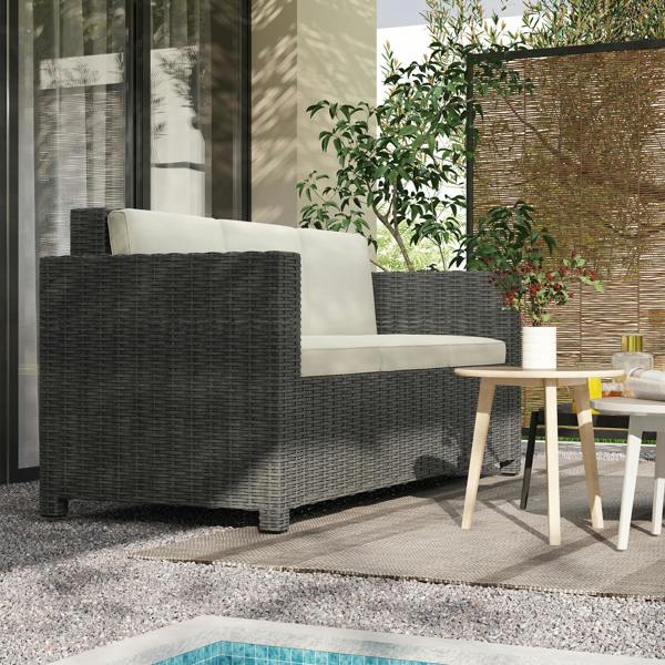 Three-seater Rattan Sofa