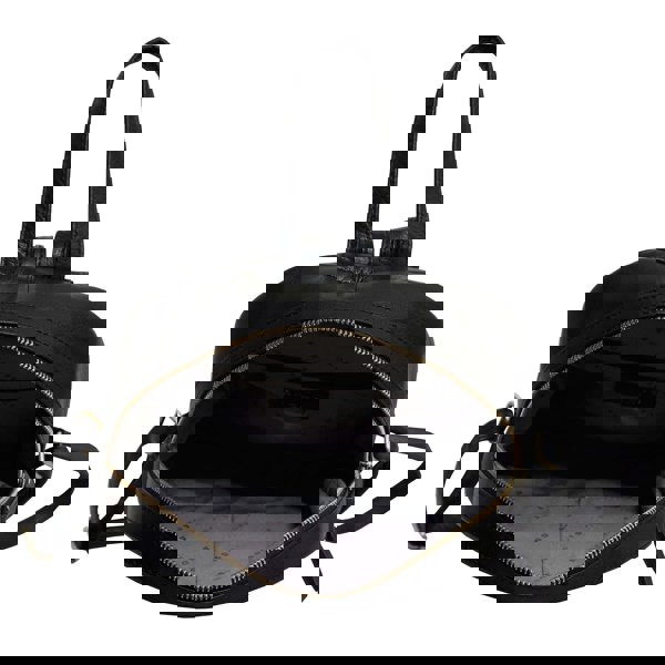 Assots London 'EDEN' Black Full Grain Small Leather Zip Top Backpack