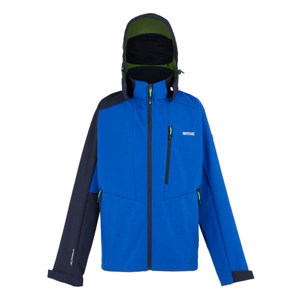 Regatta Mens Hewitts X Colour Block Soft Shell Jacket - Olympian Blue/Navy