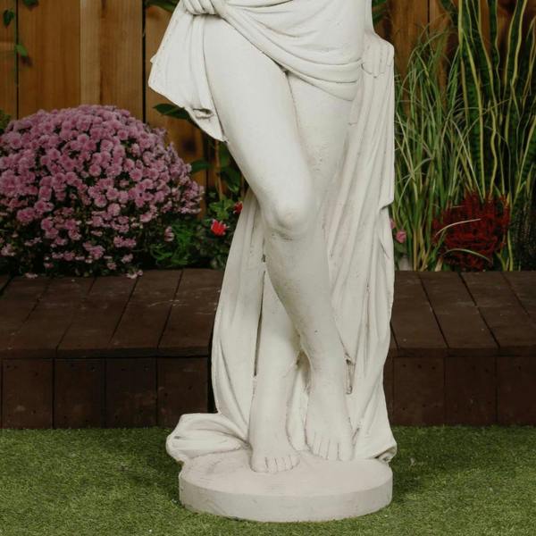 PDA Large Smiling Lady With Robe Garden Statue