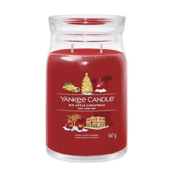 Yankee Candle Signature Big Apple Christmas Large Jar Red 567g