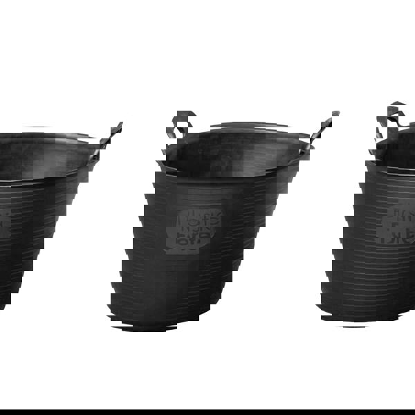 Samuel Alexander 15L Black Flexi Plastic Tub / Bucket for Household and Garden