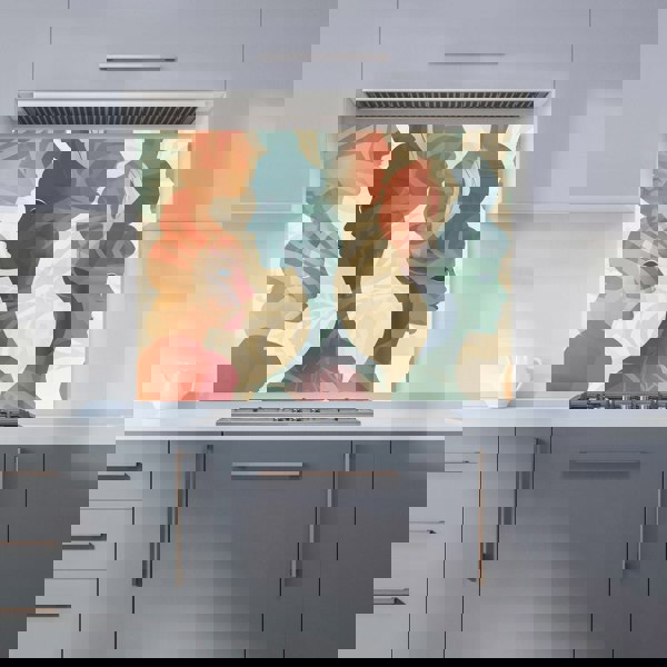 Warren Reed - Designer Coloured Silhouette Kitchen Splashback