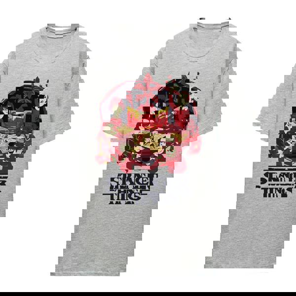 Stranger Things Womens/Ladies Players T-Shirt - Athletic Heather