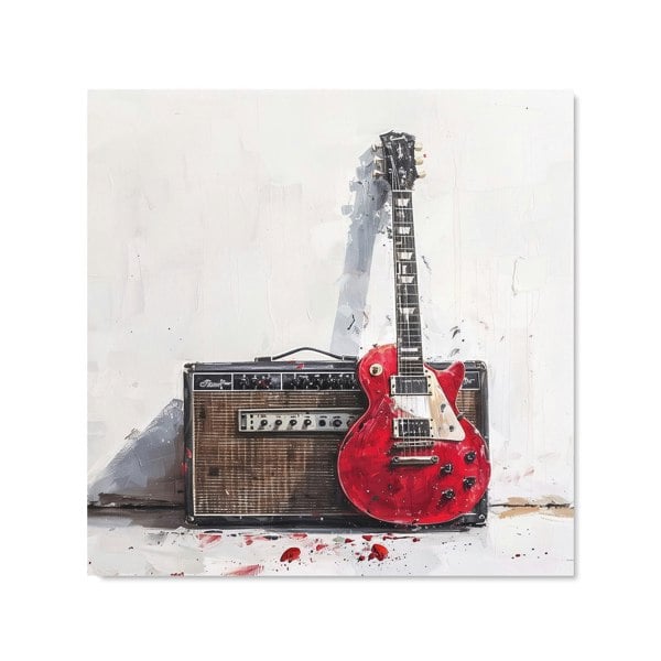 Warren Reed - Designer Red Guitar: Echoes of Rock Kitchen Splashback