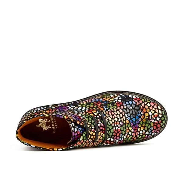 Embassy London Laviva - Pop Art - Women's round toe wide fitted leather ankle boot