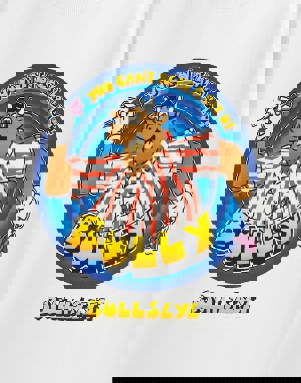 Bullseye Mens White You Can't Beat A Bit Of Bully Short Sleeved T-Shirt