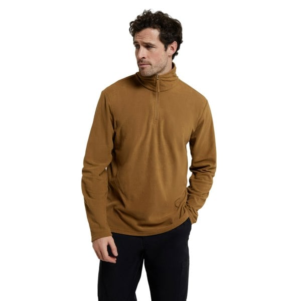Mountain Warehouse Mens Camber II Half Zip Fleece Top - Mustard