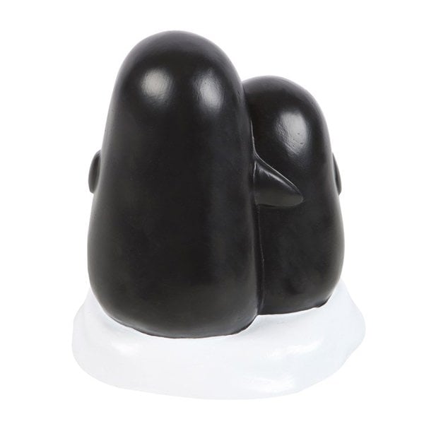 Serano Snuggle Season Resin Penguin Ornament