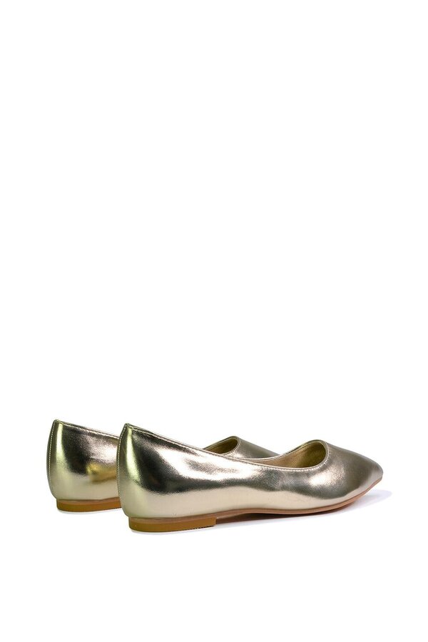 XY LONDON Pointed Toe Slip on Flat Ballerina Pump Shoes