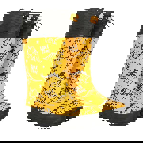 Mountain Warehouse Childrens/Kids II Dinosaur Winter Wellington Boots - Yellow