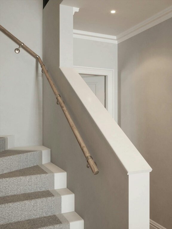 Handrails Direct Oversley Walnut Single Winder Handrail