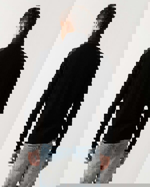 Belstaff Kelby Mens Merino Wool Zip Cardigan - Black