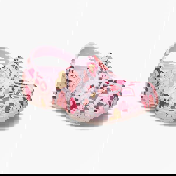 Crocs Crocs CLASSIC VDAY Girls Clogs Sandals Pink Milk/Hearts