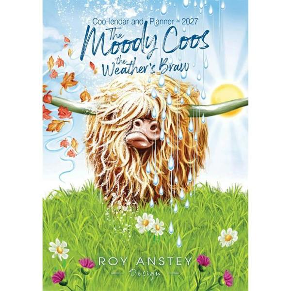 Roy Anstey, Moody Coos A3 Family Planner 2027, Family Planners, Month To View, Animals, Gift