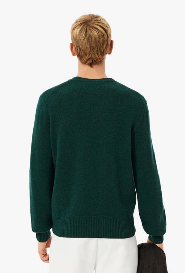 Lacoste Carded Wool Crew Neck Sweater