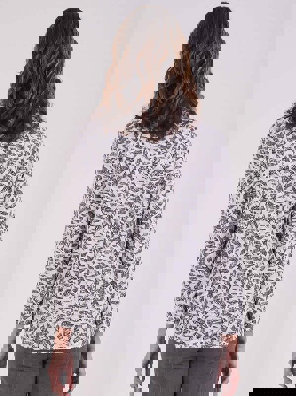 TIGI Etched Leaf Mock Shirt