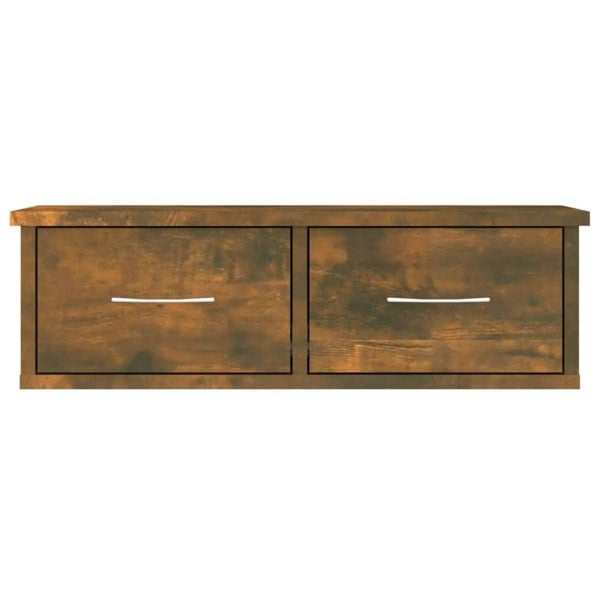 Berkfield Wall Cabinet Smoked Oak 60x26x18.5 cm Engineered Wood