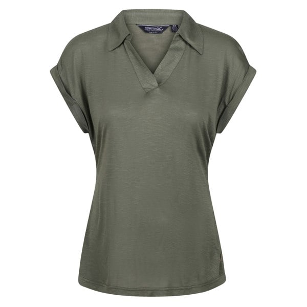 Regatta Women's Lupine Collared T-Shirt - Four Leaf Clover